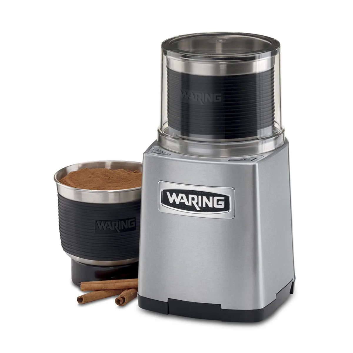 Waring WSG60 Commercial Spice Grinder, 3-Cup, 6-1/2"W X 8-1/2"D X 11-1/2"H, Pulse Function