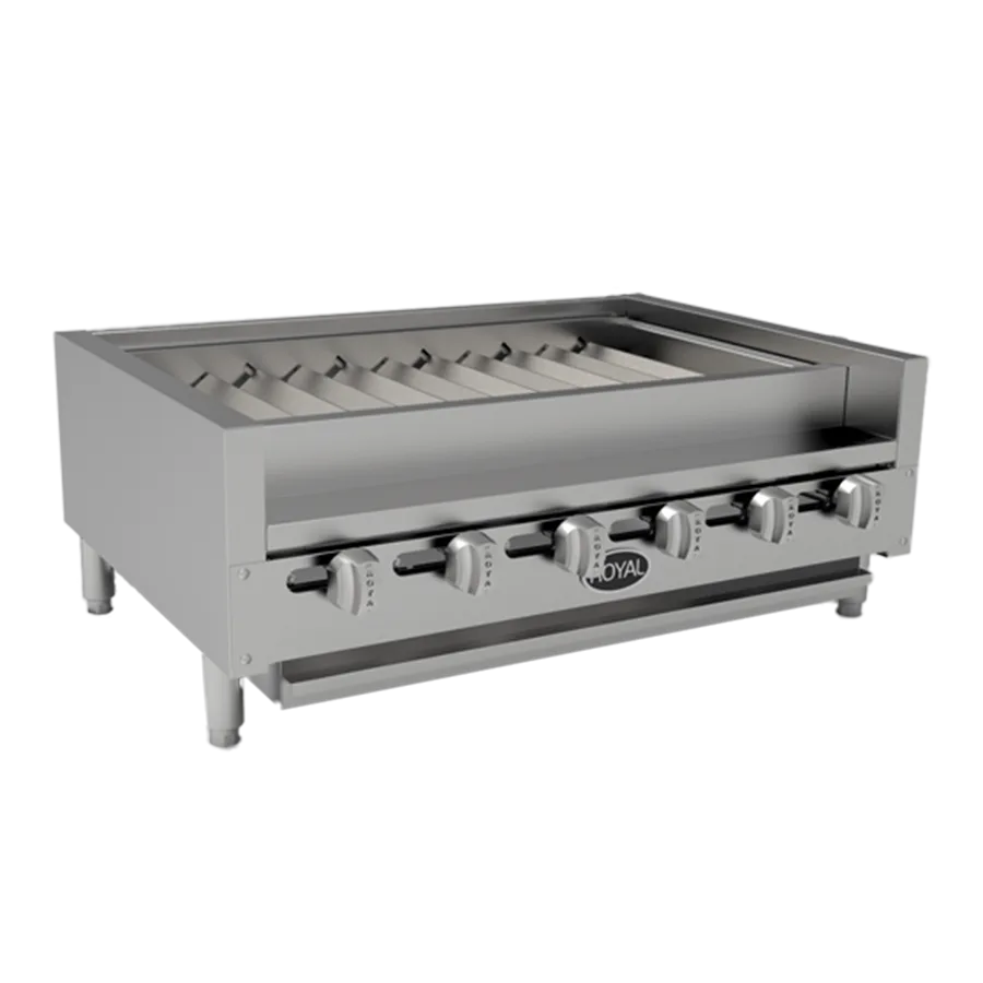 Royal Range of California RKTB-36 36" Countertop Gas Kabob Radiant Charbroiler, 108.000 BTU
