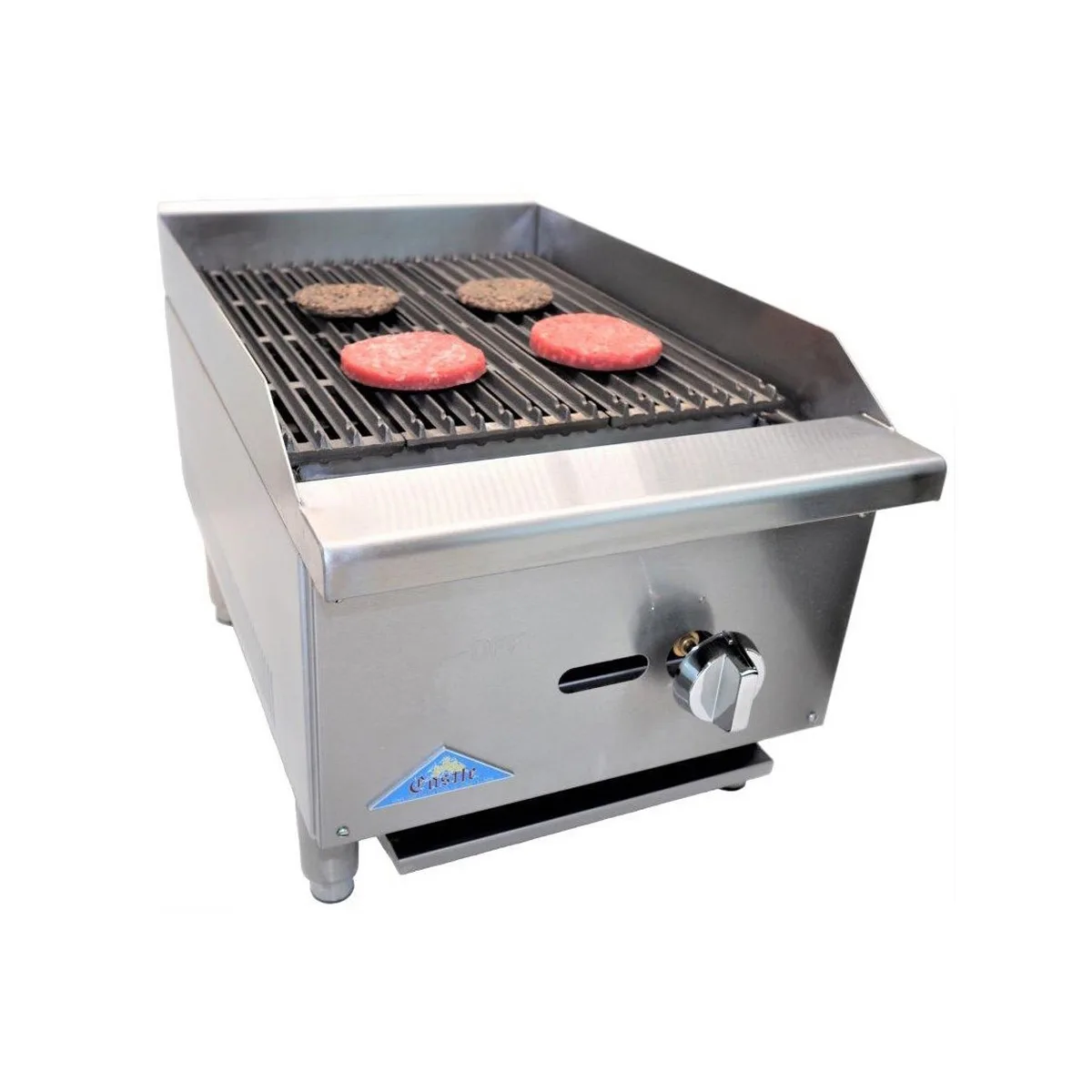 Comstock-Castle CCELB16 16" Countertop Gas Lava Rock Charbroiler w/ (1) Burner, 30.000 BTU