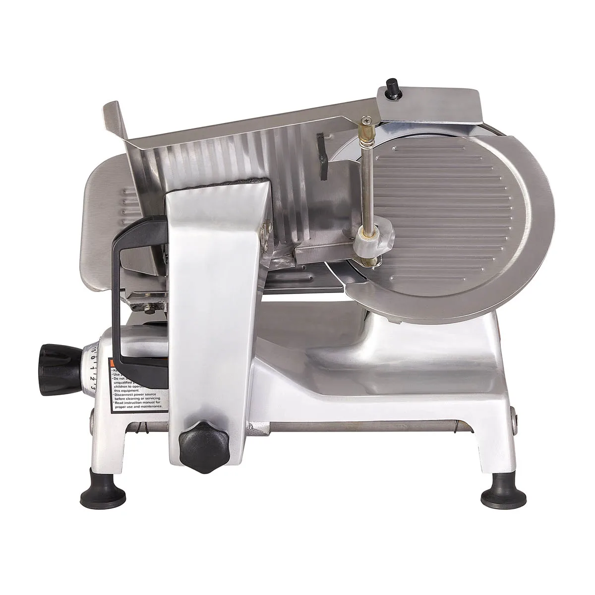 Pro-Cut KDS-10 Manual Feed Meat Slicer, 10" Chromium Steel Blade, 45° Gravity Feed, 1/3 HP, Anodized Aluminum Body