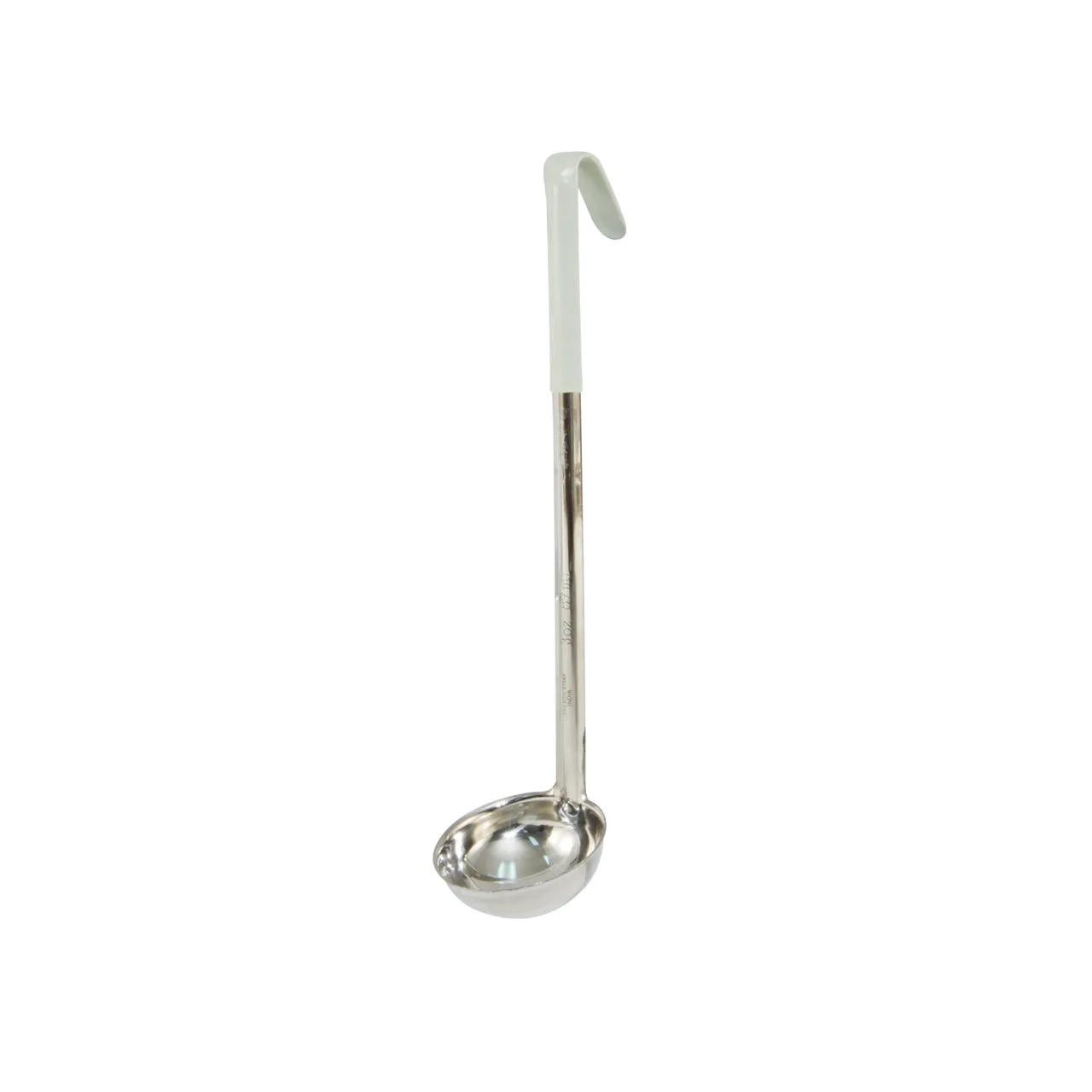 CAC China SSLD-30IV Ladle, 3 oz., 12-3/4"L, One-Piece, Ivory Handle, Stainless Steel