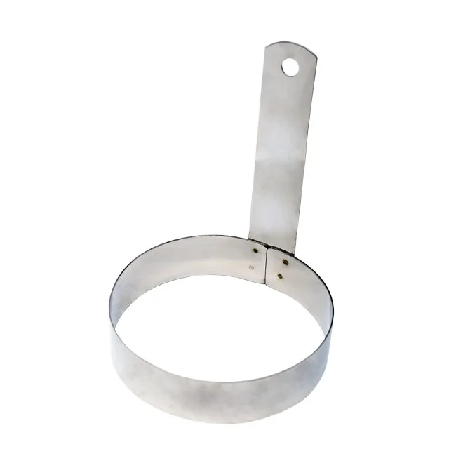 Omcan USA 80774 Egg Ring - 6" Stainless Steel Kitchen Accessory, Durable Non‑Stick Design