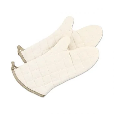 Browne USA 541115 - 15" (38cm) Cotton Oven Mitt, Flame & Water‑Stain Repellent, Up to 400°F - 1 Pair