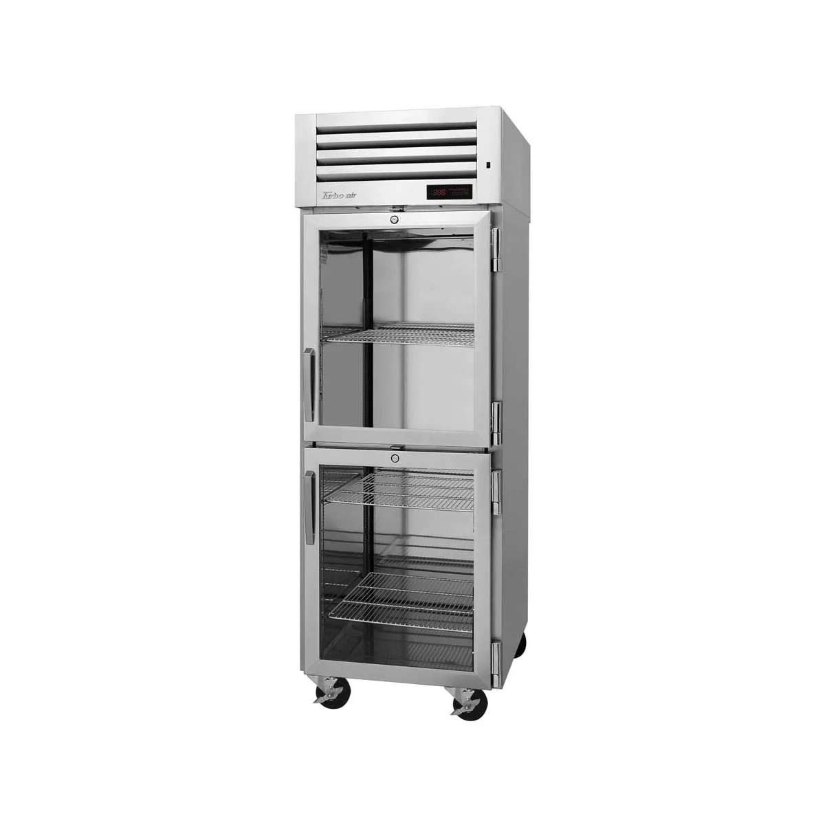 Turbo Air PRO-26-2H-G "Heated Holding Cabinet, 1-Section, 2 Glass Doors, 24.8 cu ft, 1550W, 115V
