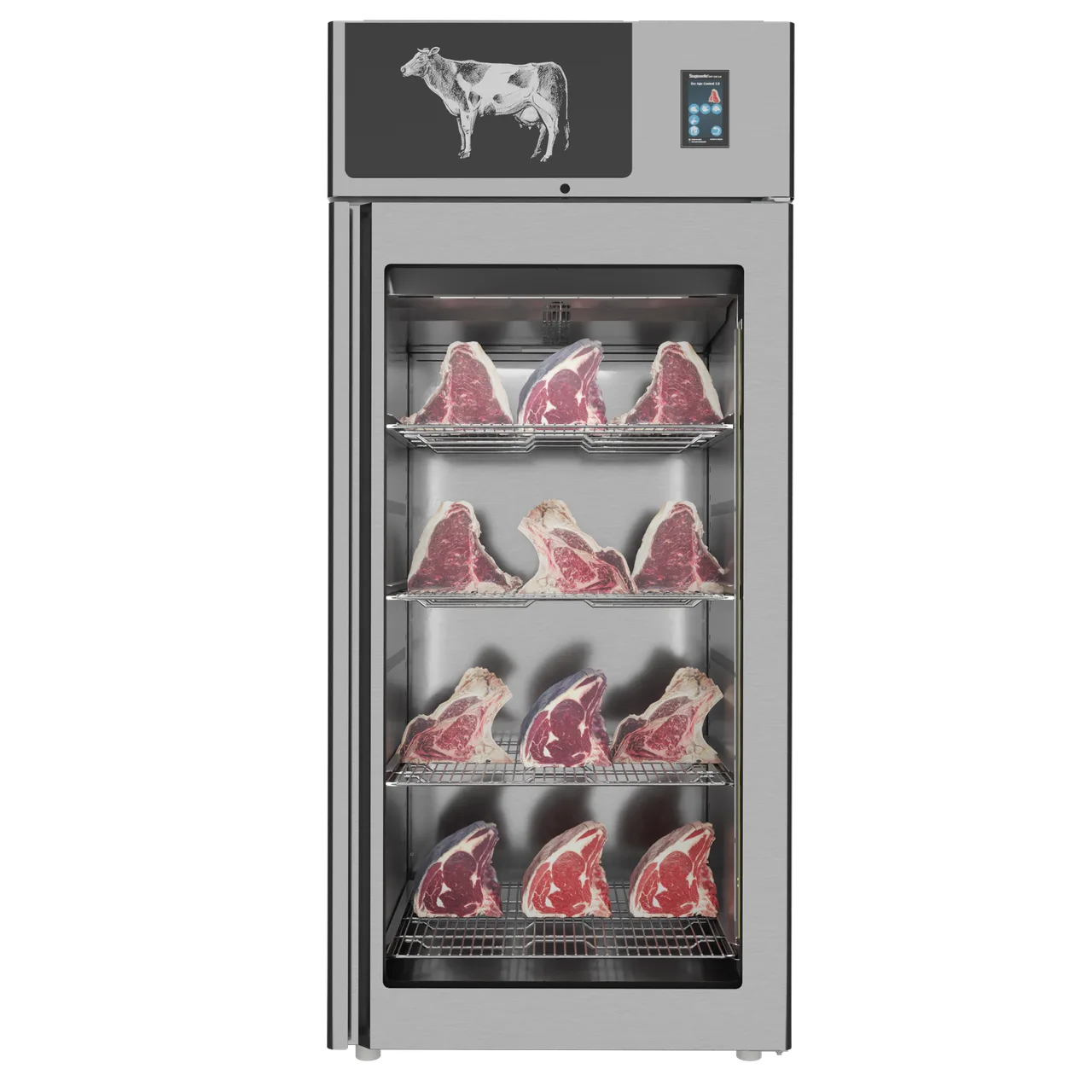 Omcan USA 48040 - Stagionello Dry Age 3.0 Cabinet, 31.8 cu ft, 26.6°F-95°F, 4x77 lb shelves, 980W, 220-240V