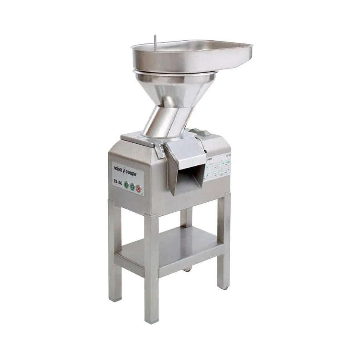 Robot Coupe CL60E2FEEDHEADS NODISC 3 hp Continuous Feed Food Processor, 425 and 850 RPM, 3970 lbs/hr