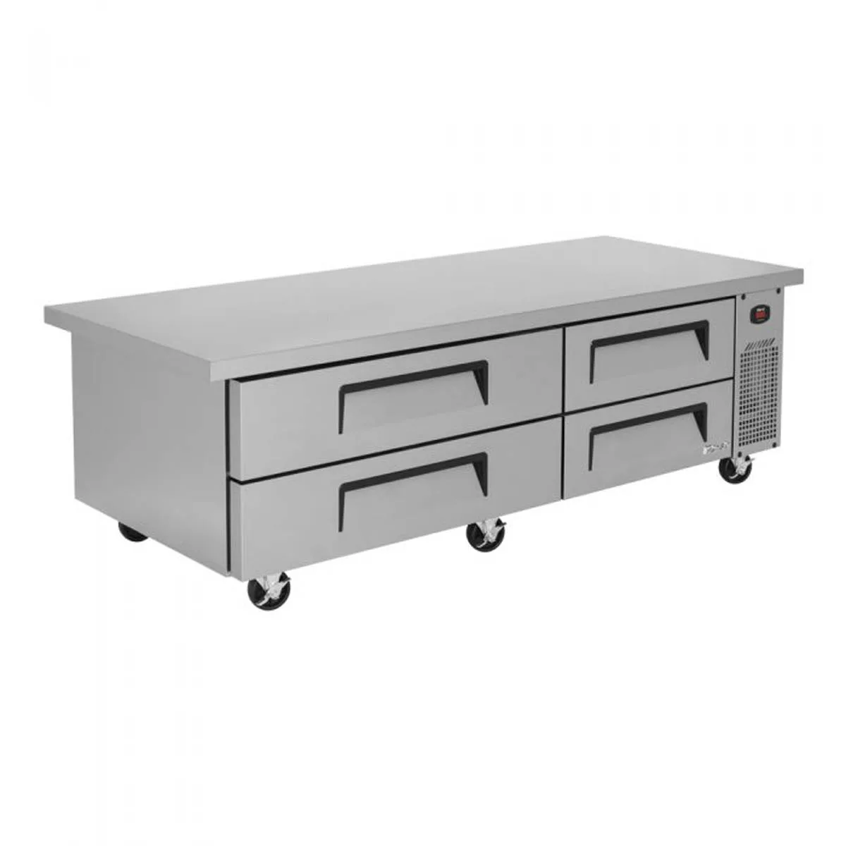 Turbo Air TCBE-72SDR-E-N 78" 4 Drawers Refrigerated Chef Base, Flat Top, 12.6 cu. ft.