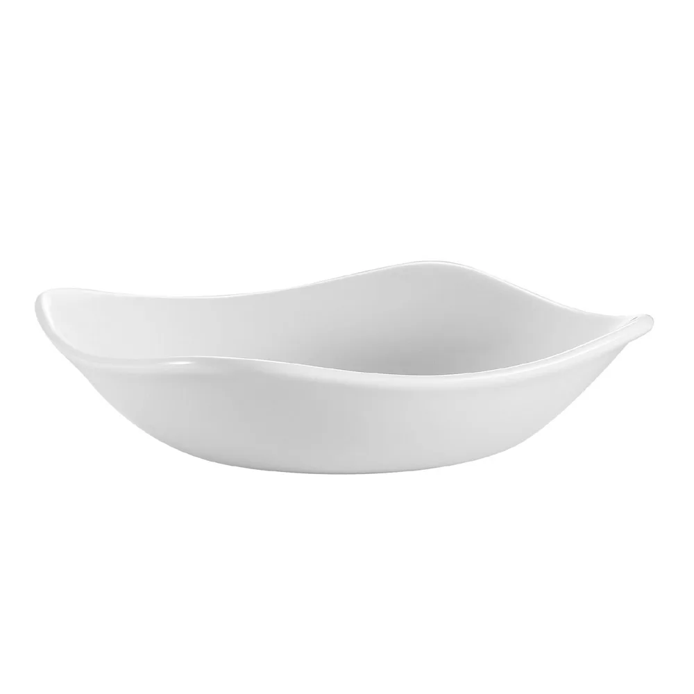CAC China COP-B8 - 28‑Oz Square Porcelain Bowl, 8" × 8" × 2‑1/8" White, Dishwasher Safe - 1 Dozen
