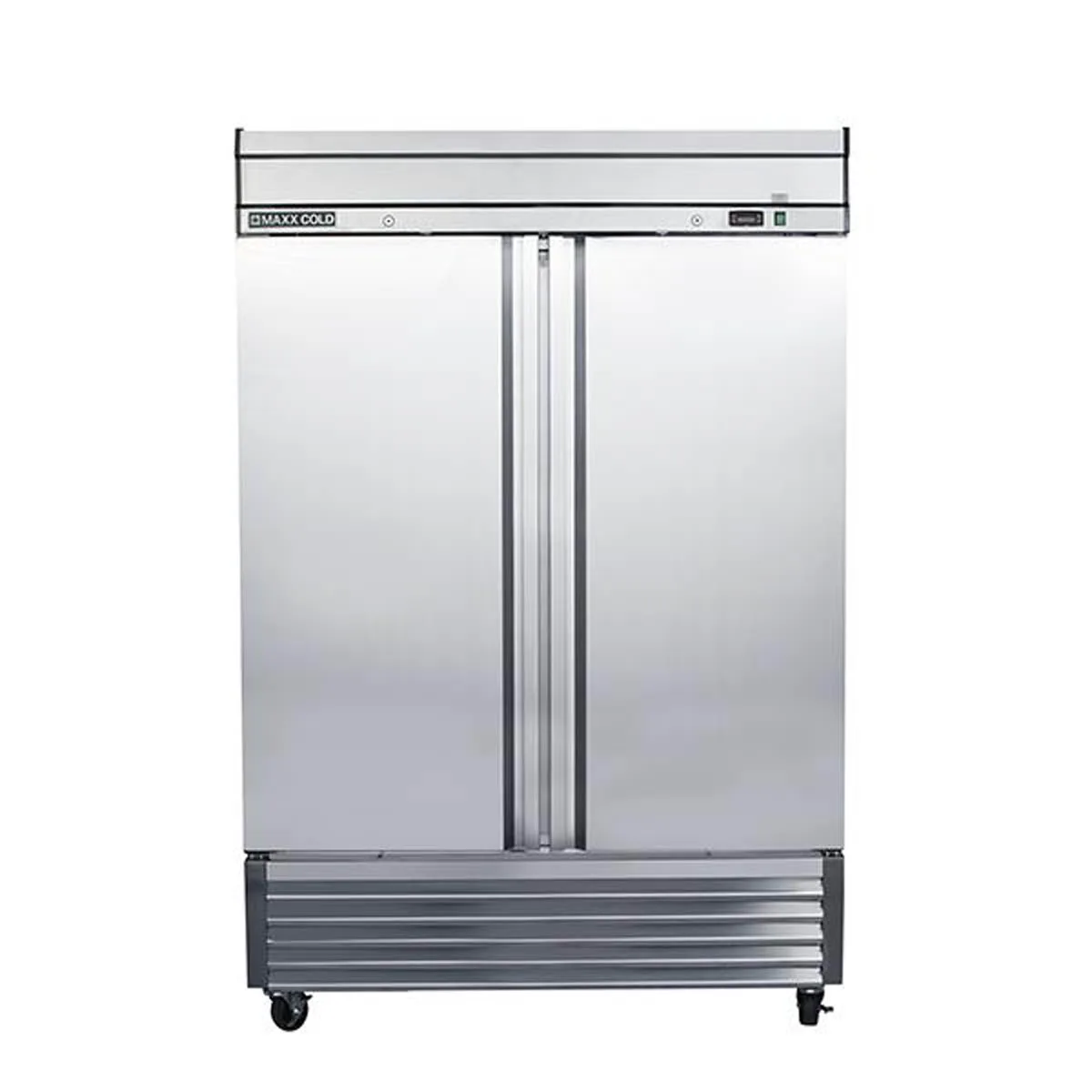 Maxx Cold MXSF-49FDHC 54" 2-Solid Door Reach-In Freezer, Bottom Mount, 42.9 cu. ft., Stainless Steel Exterior, Aluminum Interior