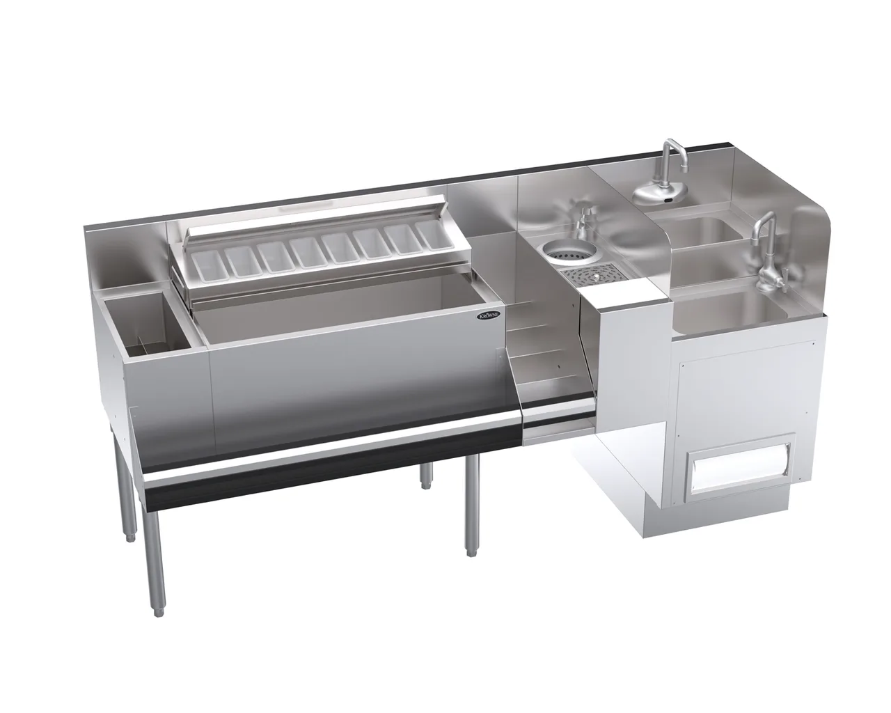 Krowne KR24-TCS72E 72" Underbar Ice Bin / Cocktail Station