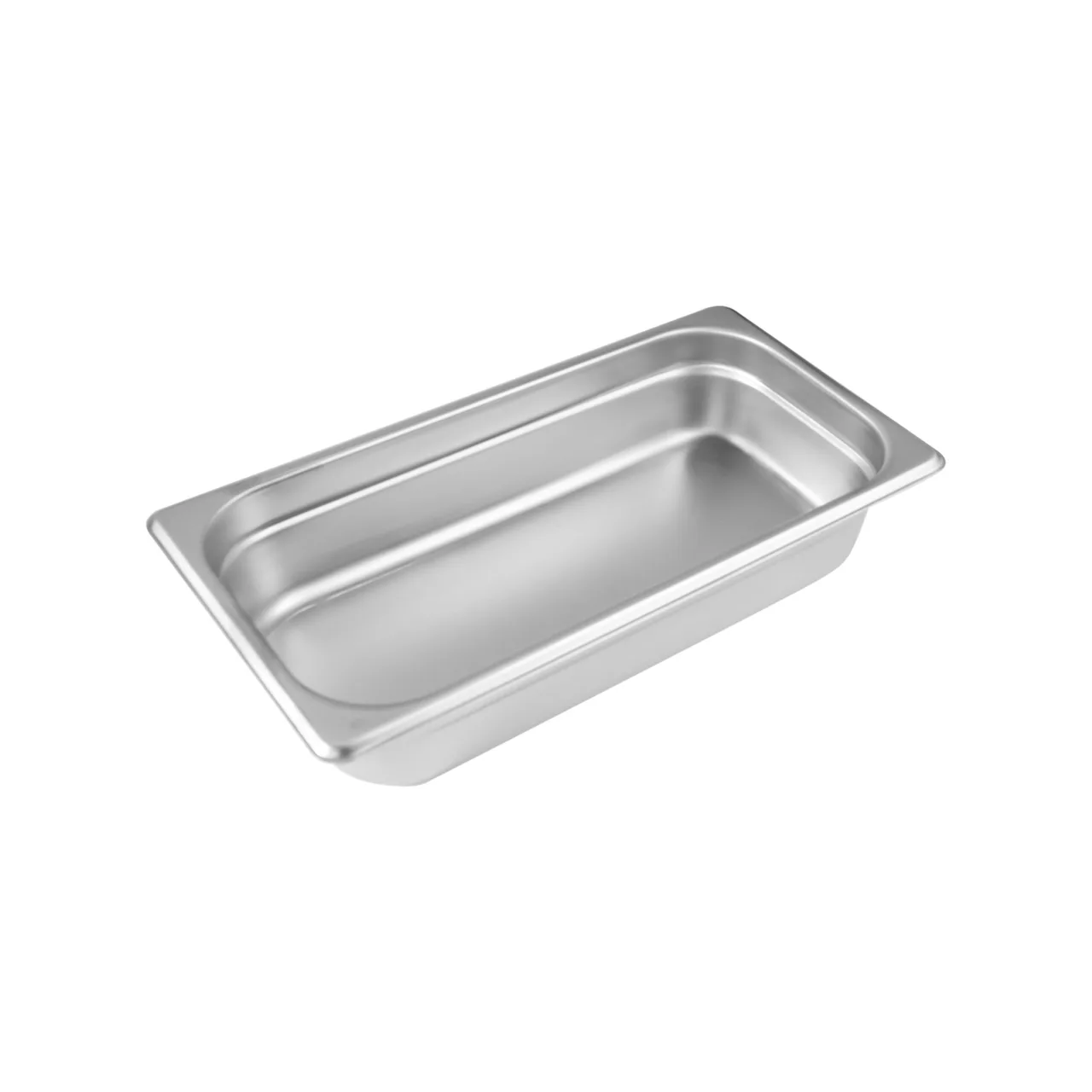 CAC China STPT-22-2 Steel Steam Table Pan 1/3‑Size 2‑1/2" Deep Anti‑Jam Dishwasher Safe 22‑Gauge NSF