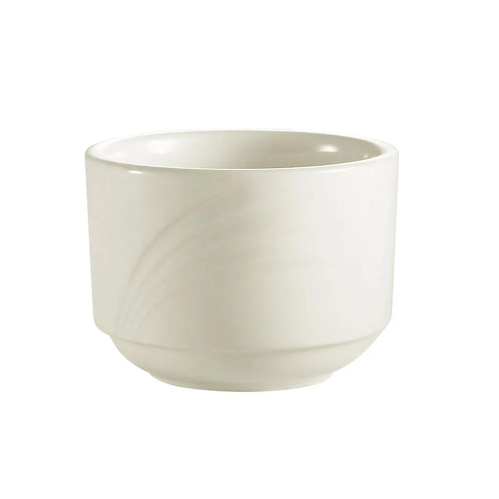 CAC China GAD-4 Bouillon Cup, 7.5 oz, 3½" Dia x 2½" H, Porcelain White, Dishwasher Safe - 1 Dozen