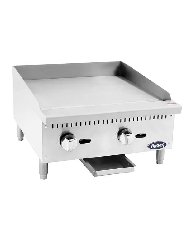 Atosa USA ATMG-24 24" CookRite Countertop Gas Griddle w/ Manual Controls, 60.000 BTU