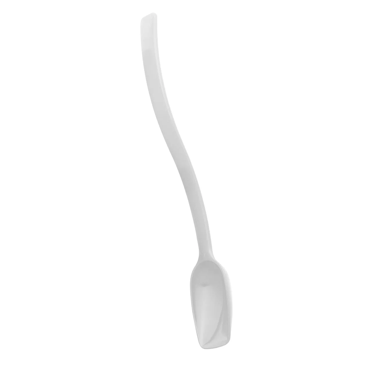 Cambro SPO10CW148 - 10" Buffet Spoon, 3/4 oz, White Polycarbonate, Hanging Hole, NSF