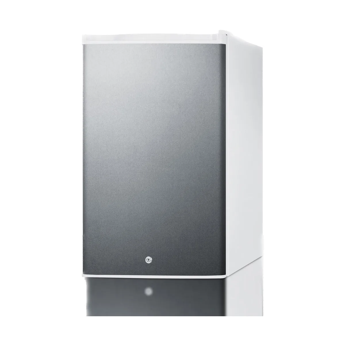 Summit FF31L7BISS 17" Built-in Compact Refrigerator in White, w/ Stainless Steel Door, 2.5 cu. ft.