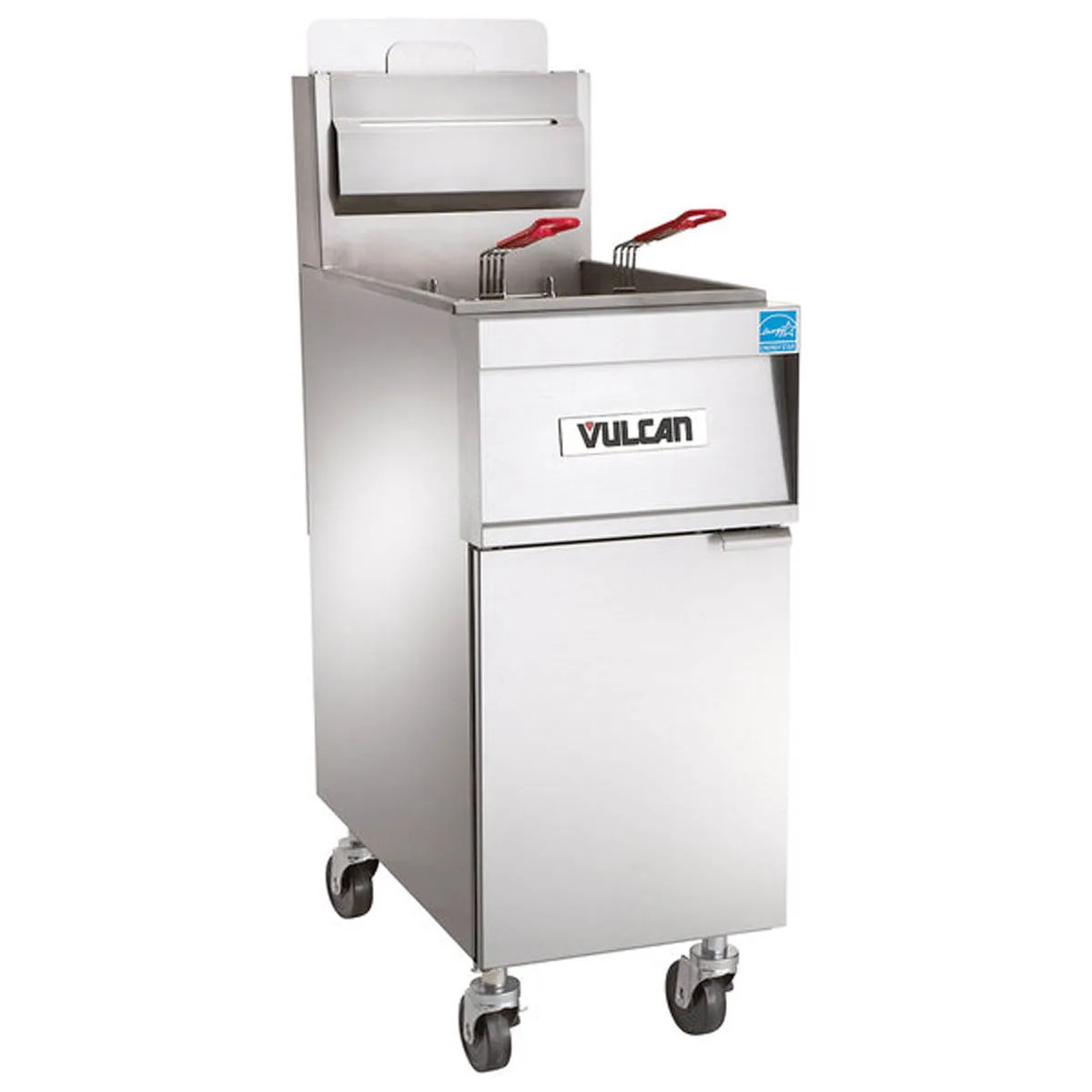 Vulcan 1TR85A 21" Floor Model Gas Deep Fryer, 90 lbs, 90.000 BTU