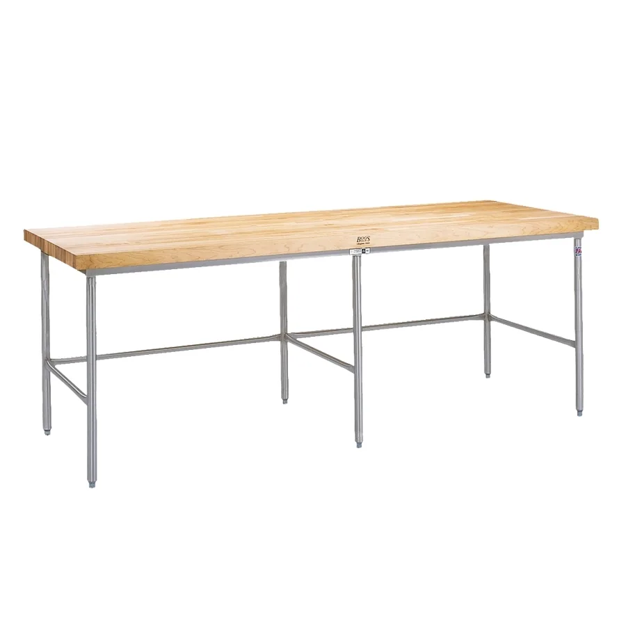 John Boos SBO-S17 Baker'S Table Frame, Fits 120"W X 30"D Top, Without Bin Stops