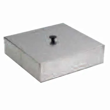 Lakeside 9342 Dish Dispenser Tube Cover, 15" X 15" X 3-3/4"H, Stainless Steel