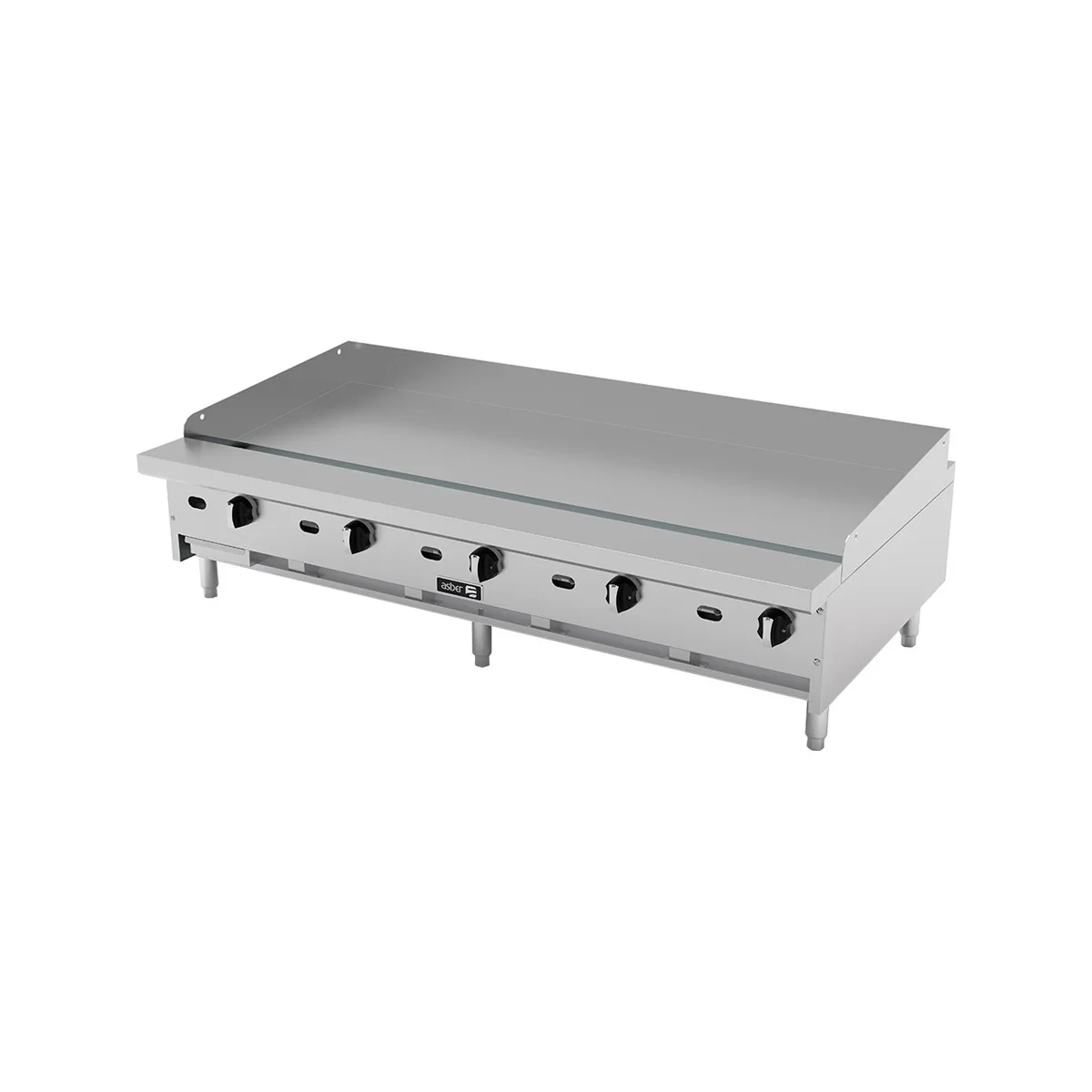 Asber AETG-60 H 60" Countertop Gas Griddle with Thermostatic Controls