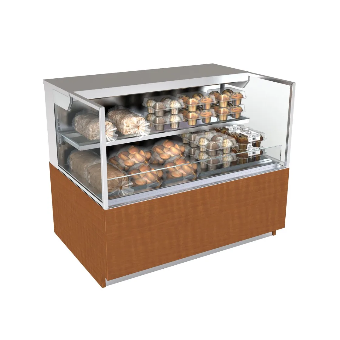 Structural Concepts NR3640DSSV 36" Reveal® Self-Service Non-Refrigerated Case, Freestanding