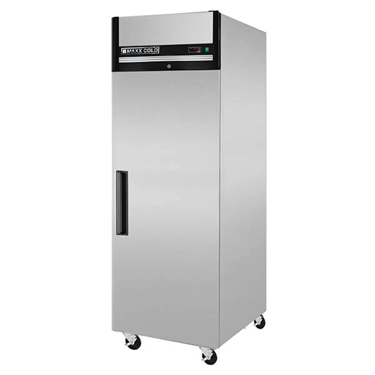 Maxx Cold MXCR-23FDHC 26" 1-Section Reach-In Refrigerator w/ Solid Door, Top Mount, Aluminum Interior, 23 cu. ft