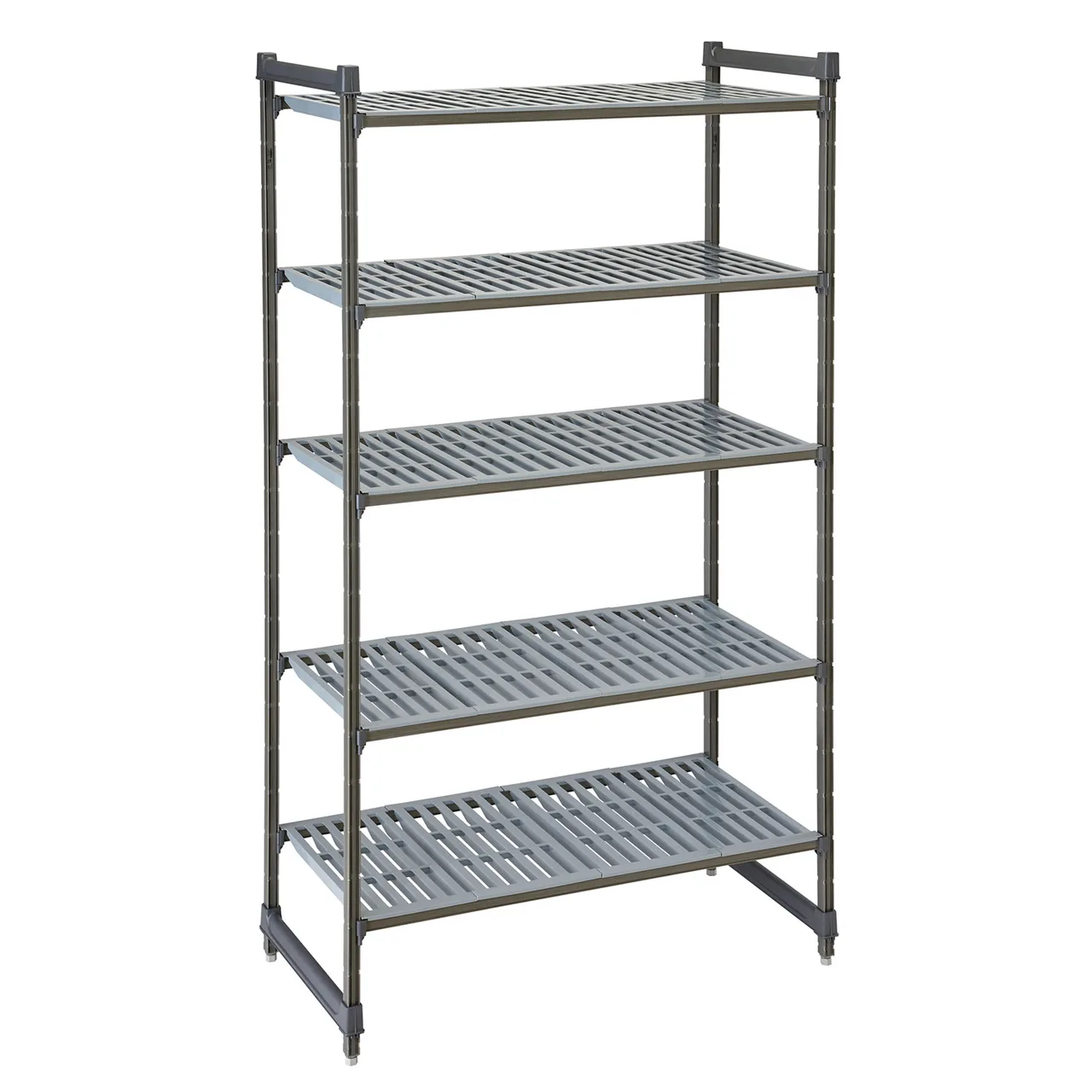 Cambro CBU243072V5580 Camshelving® Basics Plus Vented 5-Shelf Starter Unit - 24" x 30" x 72"
