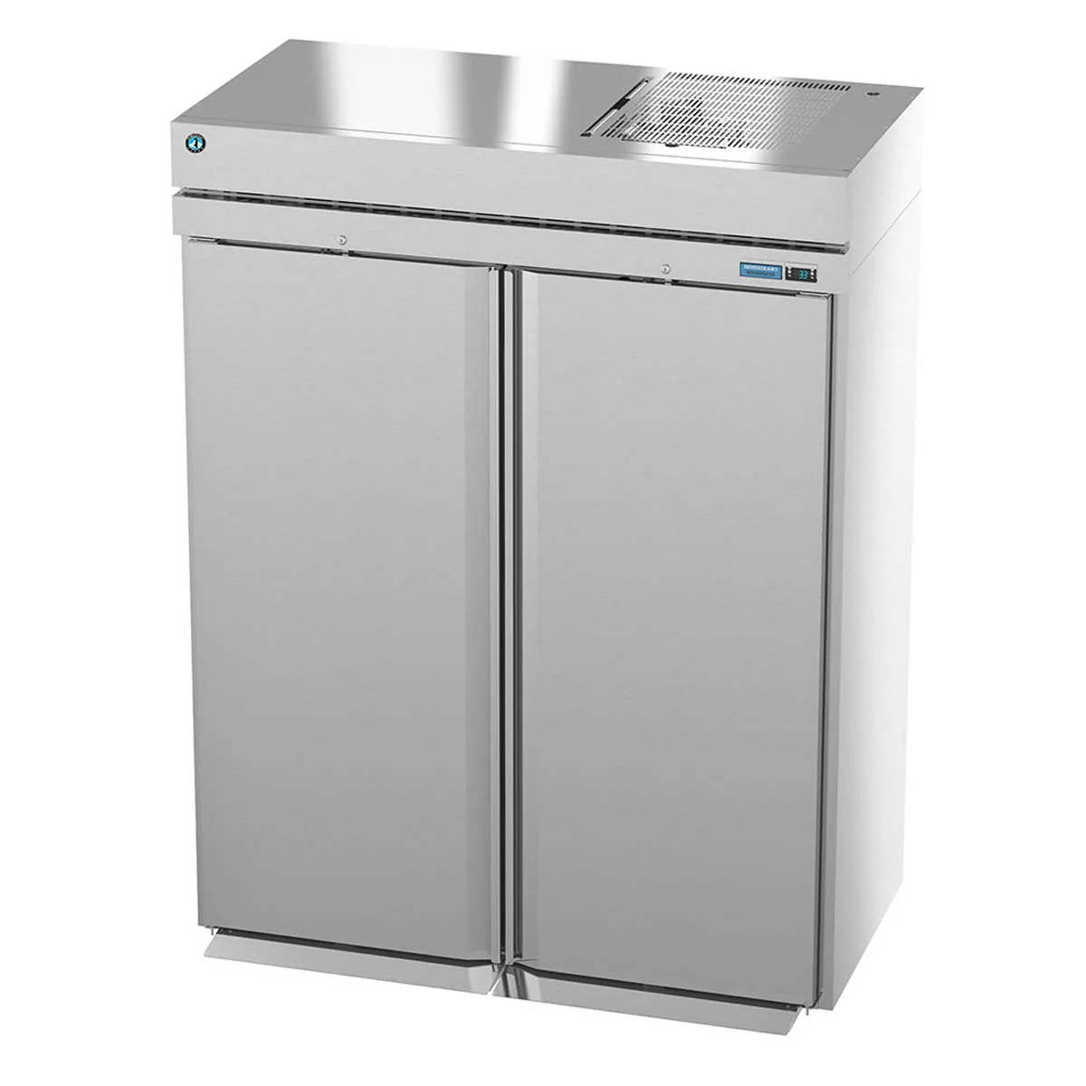 Hoshizaki RN2A-FS 68" 2-Section Solid Door Roll In Refrigerator, Self-Contained, 1 hp, 78 cu. ft.