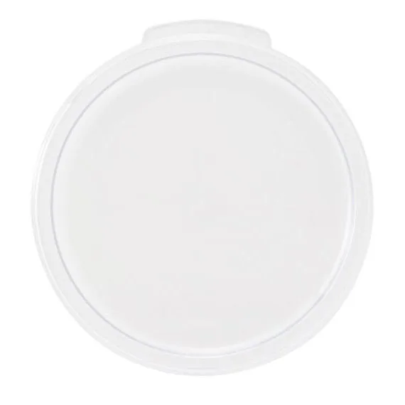 Omcan USA 80166 Round White Polypropylene Lid For 2‑Qt & 4‑Qt Containers