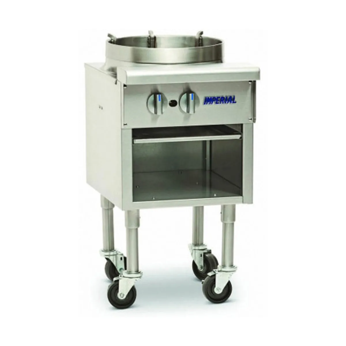 Imperial ISP-18-W Gas Wok Range w/ (1) Ring Burner (Bowl), Tempura Style, 16" Wok Ring, Manual Knobs, 90.000 BTU