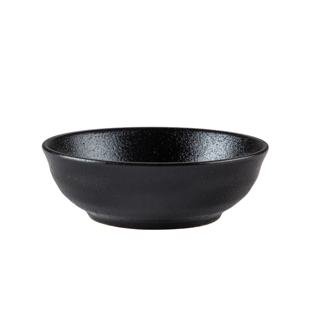CAC China MOT-43-BLK Morton Dish Bowl, 4.5 oz., 4" dia., porcelain, black lava glaze - Dozen