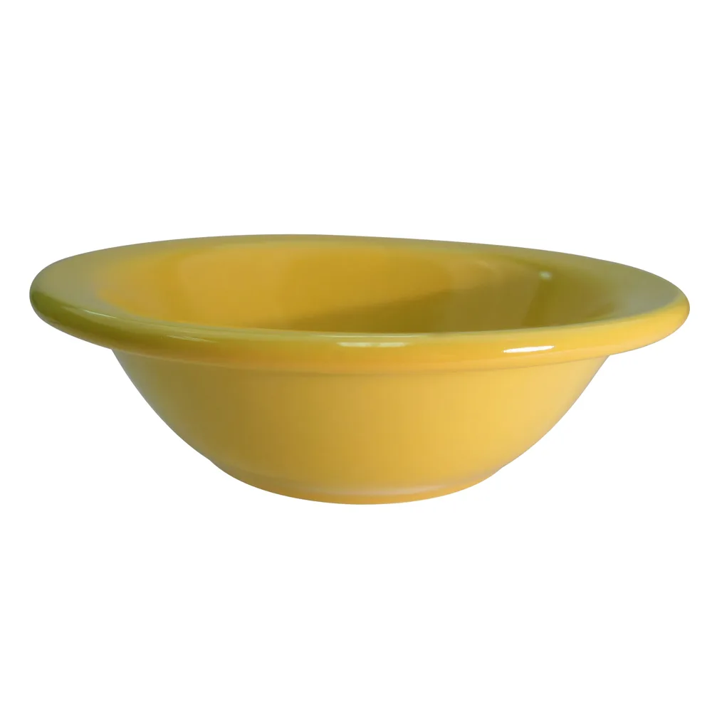 CACChina LV-10-Y Vegas Grapefruit Bowl, 13 Oz., 6-5/8" Dia. x 2" H, Round Ceramic, Yellow - Dozen