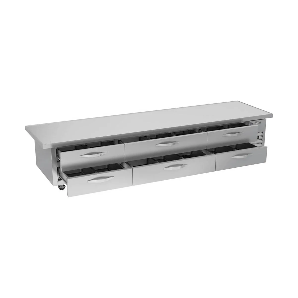 Beverage-Air WTRCS112HC-120 120" 6 Drawers Worktop Cook Stand Refrigerator w/ Marine Edge, 24 cu. ft.