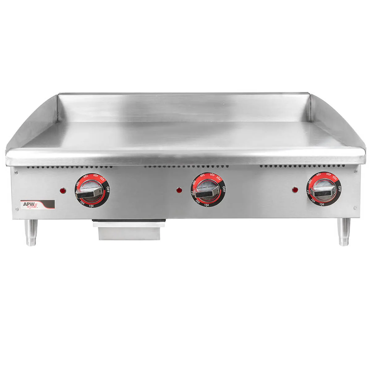 APW Wyott EG-36S Countertop Electric Griddle with 36" x 19.5" Surface, Thermostatic Controls, 208/240v 