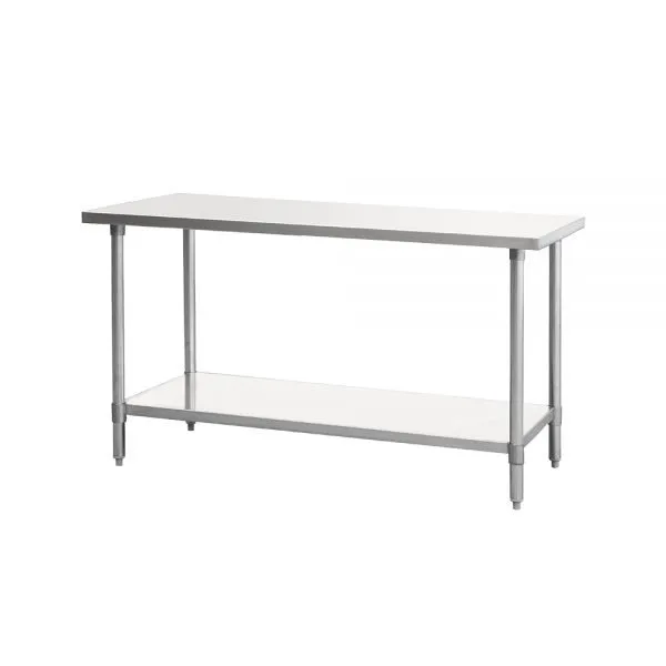 Atosa USA SSTW-2472 MixRite Work Table with Adjustable Undershelf & Legs, 72"W x 24"D x 34"H