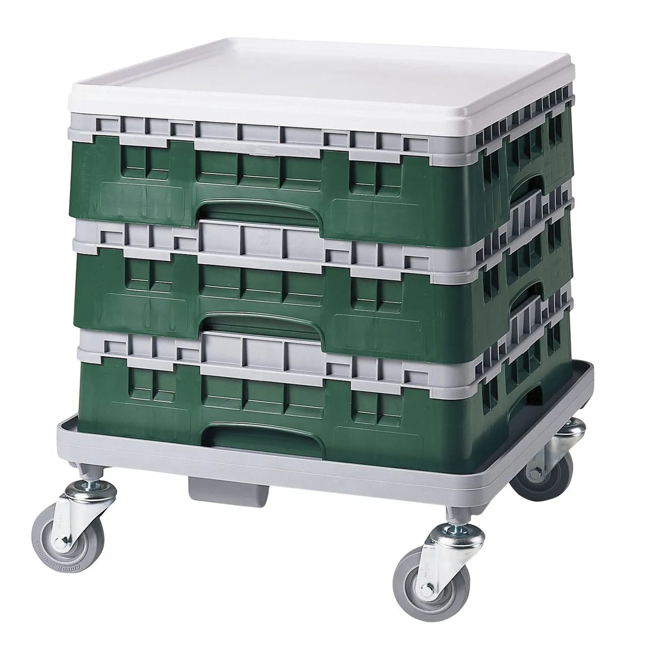 Cambro BR414119 Camrack Base Rack, Full Size, Sherwood Green, Polypropylene, 19-3/4" x 19-3/4", 4-7/8" Inside Rack Height