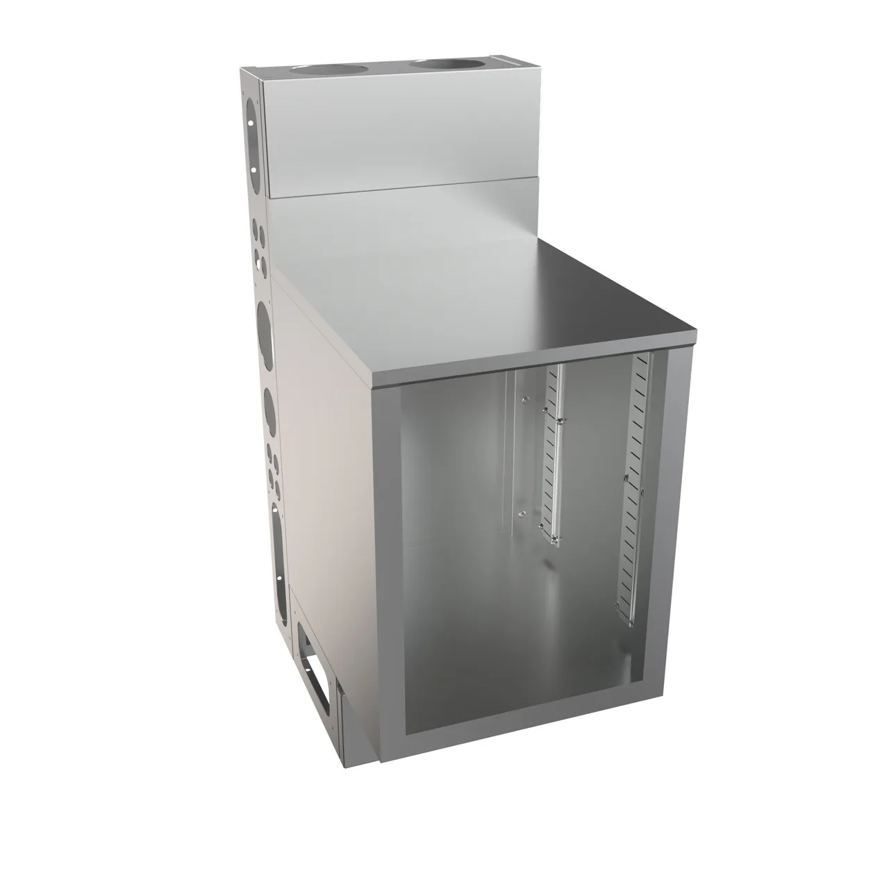 BK Resources UBC-DW-21-F18 Top Shelf Underbar Cabinet, Flat Top, Die Wall