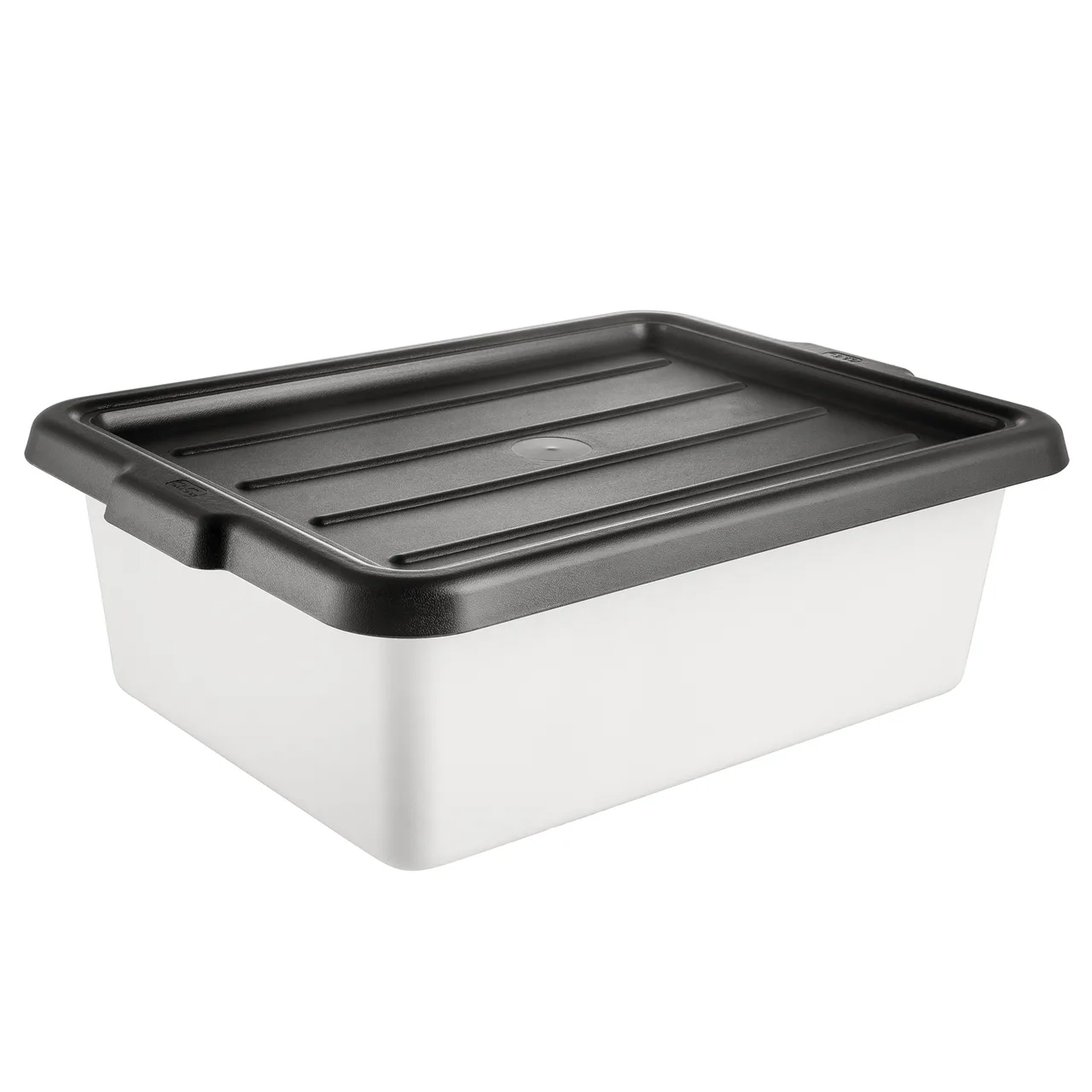 CAC China BTCV-57BK Bus Box Cover, 23-1/4"L x 16-7/8"W, Polypropylene, Black, BPA Free