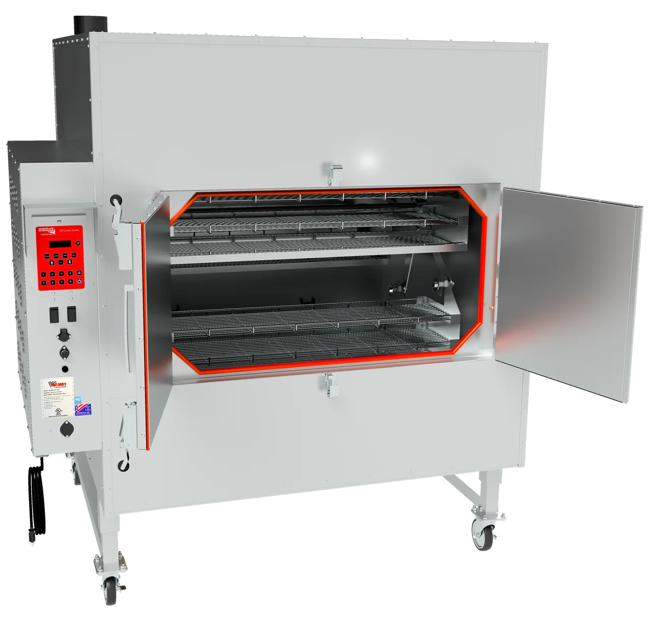 Cookshack FEC500SS Fast Eddy'S™ Rotisserie Smoker, Wood Pellets