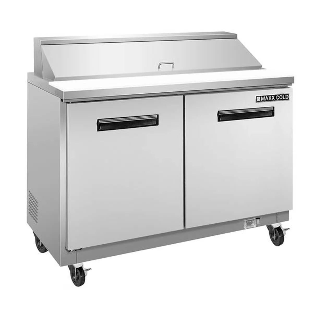 Maxx Cold MXCR60MHC 61" Mega Top Sandwich/Salad Prep Table w/ 2 Doors, 15.5 cu. ft.