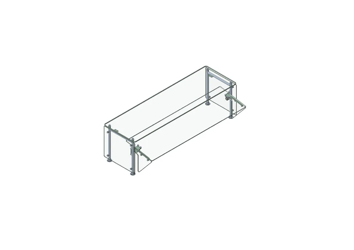 Randell RS AFS-STSS-36 Stationary Sneeze Guard