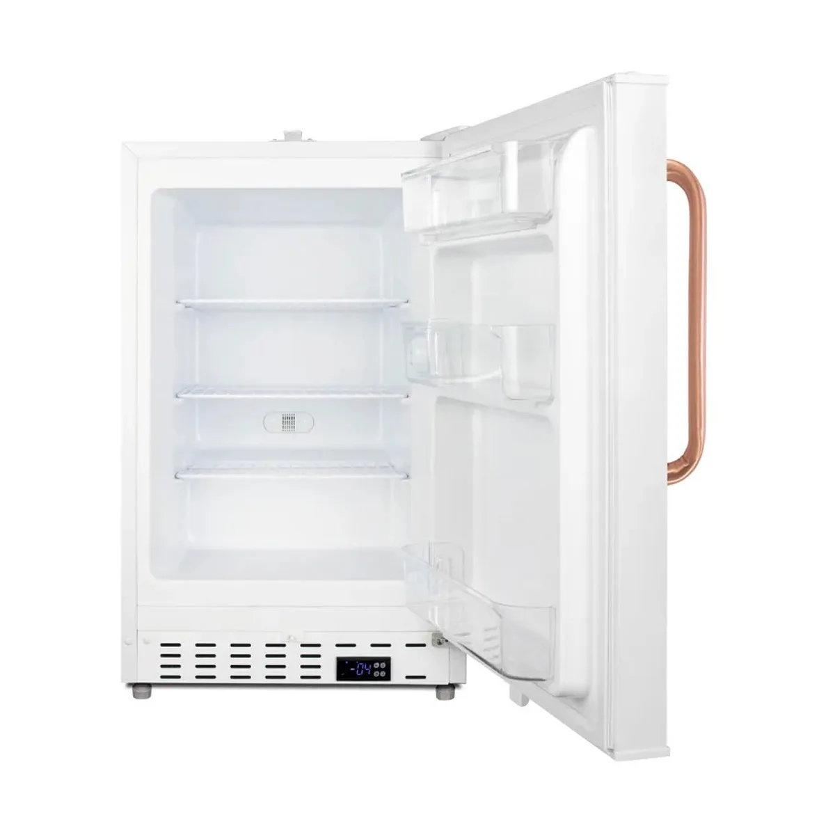 Summit ALFZ36LMCTBC 19.75" Undercounter Breast Milk Freezer w/ Copper Handle, White, 2.68 cu. ft.