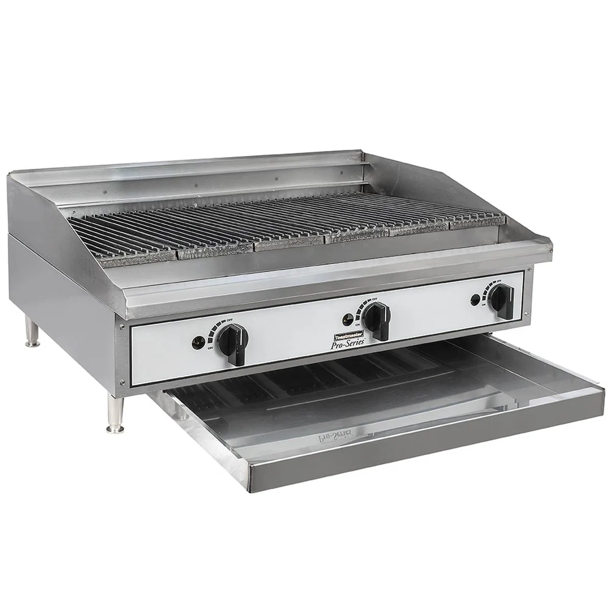 Toastmaster TMRC36 36" Countertop Gas Radiant Charbroiler w/ (3) Burners, 90.000 BTU