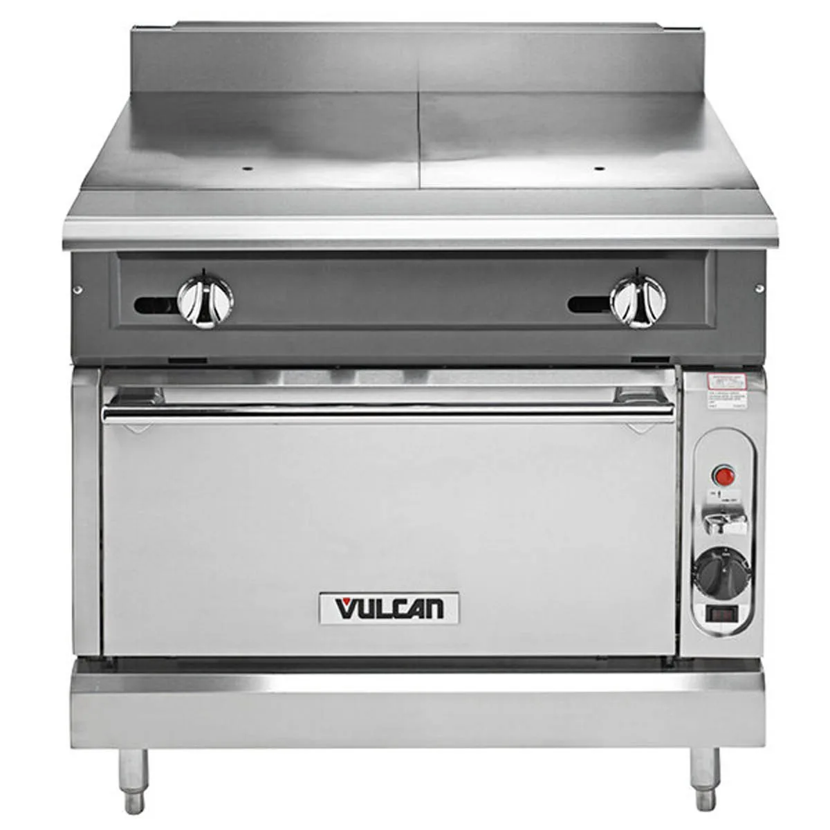 Vulcan V236HS 36" Gas Heavy Duty Range w/ (2) Hot Tops, (1) Standard Oven, 110.000 BTU