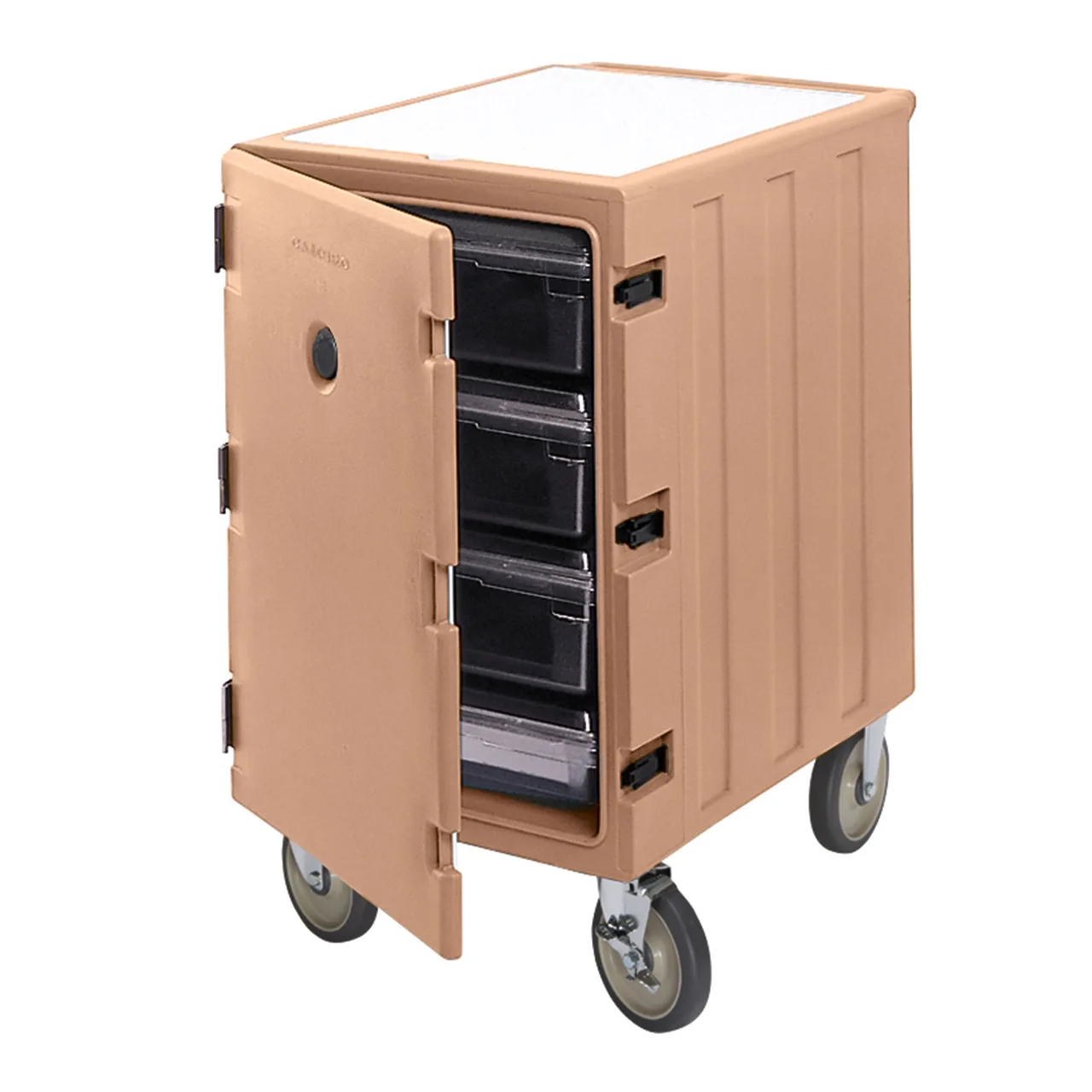 Cambro 1826LBC157 Insulated Food Carrier w/ 5 Food Storage Box Capacity, Coffee Beige - Camcart®