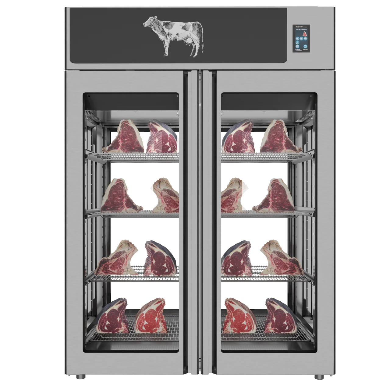 Omcan USA 48045 Stagionello® Dry Age Cabinet – 49.5 cu. ft. Capacity, 26.6°F‑95°F, Steel, Touch Screen, 980W 220‑240V