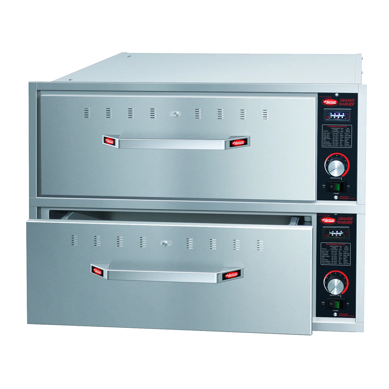 Hatco HDW-2B Warming Drawer Unit, Built-In, Two Drawers