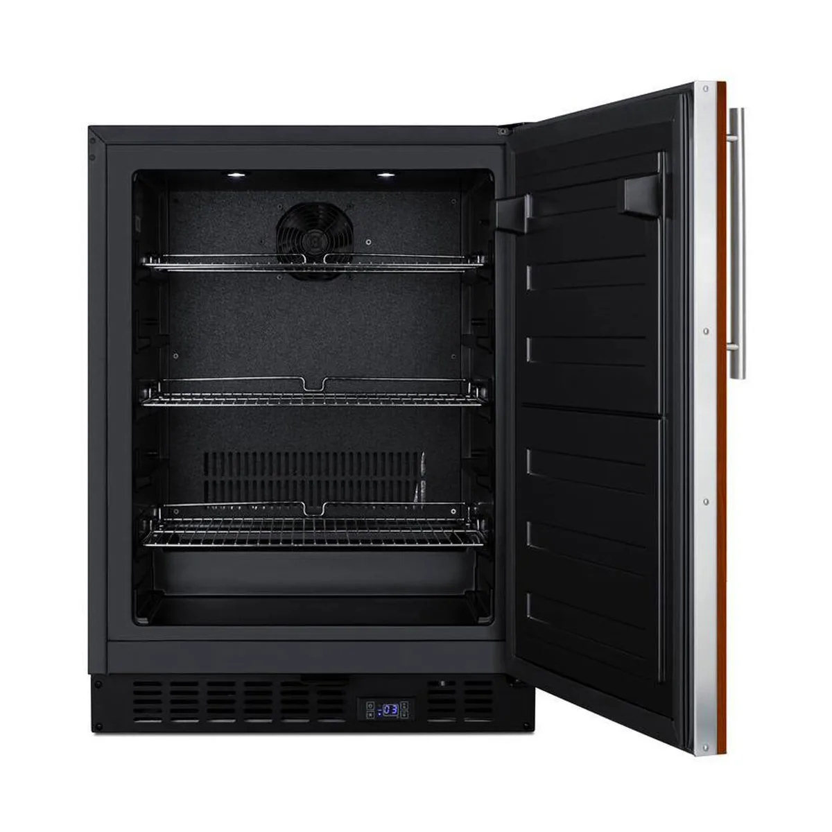 Summit ALFZ53IF 23" Reach-In Undercounter Freezer in Black, w/ Panel Ready Door, 3.7 cu. ft.
