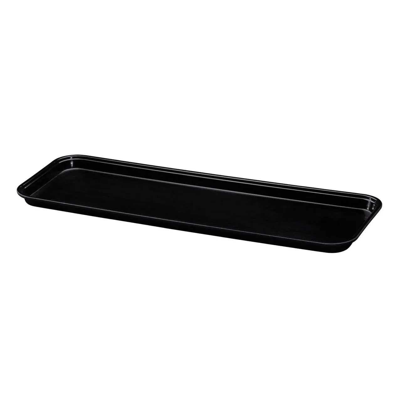 Cambro 8302MT110 Bakery Display Tray – 8-7/16" x 30" x 2" Rectangular Black Fiberglass NSF