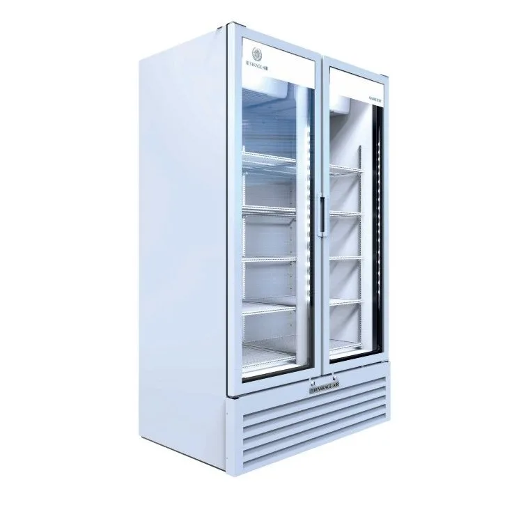 Beverage Air MT34-1W 39" 2-Section Marketeer Glass Door Merchandiser in Black, 26.12 cu. ft.