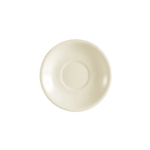 CAC China FR-36 Saucer, 4.5" Dia x 0.75" H, Round White Stoneware Ceramic, Dishwasher Safe - 1 Dozen